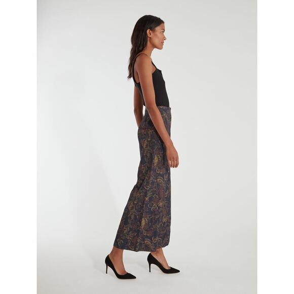 Amur Lewis Pants Wide Leg High Waisted Paisley Print Size 6 NEW - Picture 2 of 13